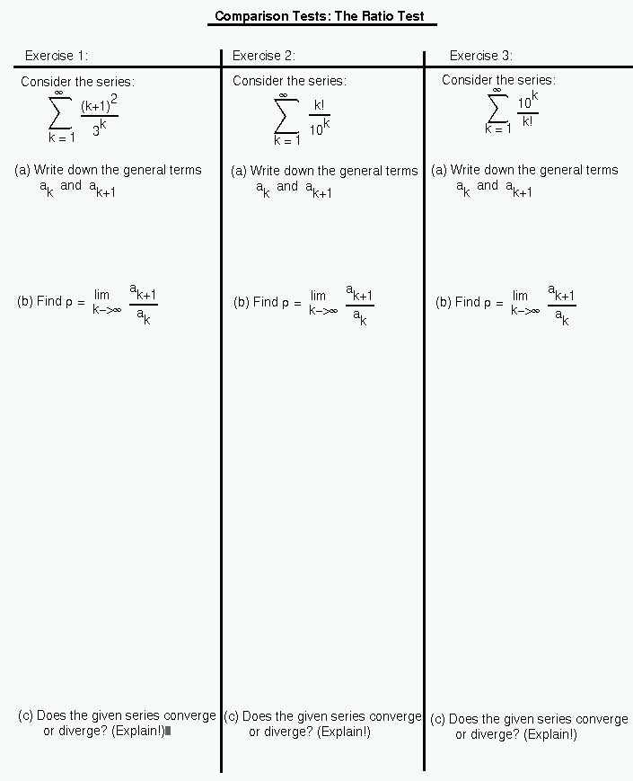 Ratio test